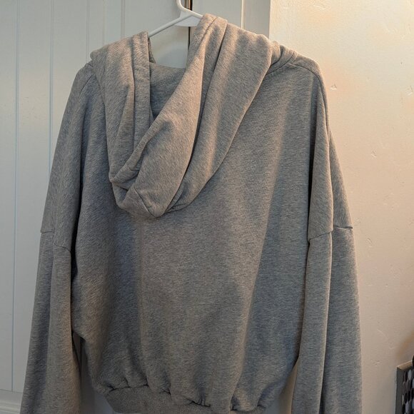 Popflex Zip Cloud Hoodie S/M in Heather Gray - Picture 5 of 6